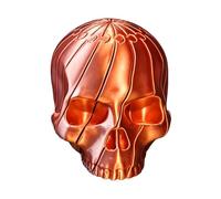 Twist Skull Fidget Toy, Multilayer Rotating Sensory Decor for Office, Classroom, Home Desktop Display, Lightweight Twisted Skeleton Ornament for Gothic Collectors & Anxiety Relief Lovers