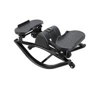 Twist Stepper Exercise Machine Home Gym - High Carbon Steel 49 x 27 x 23 cm for Knee Leg Hip Core - 15 Minute Full Body Workout with Resistance Bands - Rocking Stepper