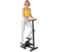 Twist Stepper for Exercise Stair Stepper w/Adjustable Handlebar COSTWAY Black One Size