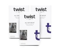 Twist Teas - All Day Decaf - 45 Plastic-Free Decaffeinated Tea Bags | Smooth Decaf Black Tea Blend | Vegan, Gluten-Free, Great Taste Award Winner - (3 x 15 Pack)
