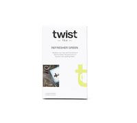 Twist Teas - Refresher Green - 15 Non-Plastic Green Tea Bags | Whole-Leaf Sencha & Functional Herbs (Ginkgo, Gotu Kola, Siberian Ginseng) | Vegan, Sugar-Free, Gluten-Free