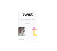 Twist Teas - Rhubarb & Custard - 15 Plastic-Free Fruit & Herbal Teabags | Vibrant Rhubarb, Apple & Tropical Fruit Blend | Naturally Caffeine-Free, Sugar-Free