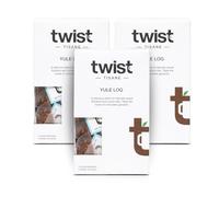Twist Teas - Yule Log - 45 Plastic-Free Festive Teabags | Rooibos, Cacao Nibs & Chocolate-Style Infusion | Naturally Caffeine-Free & Sugar-Free - (3 x 15 Pack)