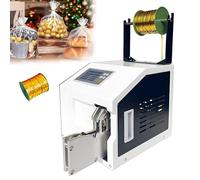Twist Tie Machine - Semi-Automatic Bundling Sealing Equipment, Adjustable Speed/Length/Revolutions, for Food Packaging