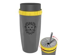 Twist Travel Mug - 300ML Coffee Cup with Straw | Leak Proof Twist Closure Water Cup Portable Thermal Cup for Students, Kids and Adults
