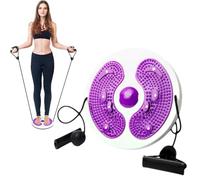Twist Waist Disc Balance Board with Drawstring, Multifunctional Fitness Turntable, Waist Wriggling Plate, Fitness Equipment, Resistance Bands, Massage Foot Sole, Home Fitness Equipment, Aerobic