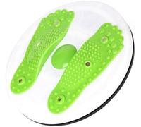 Twist Waist Disc Board, Waist twisting disc Slimming Multi-Functional Magnetic Balance Board Pedal, Resistance Bands Massage Foot Sole Home Gym Equipment, Aerobic Exercise Fitness Accessories (Green)