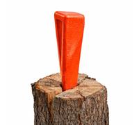 TWIST Wood Log Splitter Wedge 2kg High Strength Steel Firewood Splitting Tool with Twisted Chisel Design Red Camping Garden