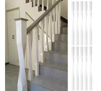 Twist Wood Stair Balusters for Indoor Staircase, Square Decorative Railing Spindles to Enhance Home Décor