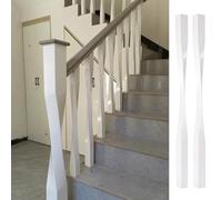 Twist Wood Stair Balusters for Indoor Staircase, Square Decorative Railing Spindles to Enhance Home Décor