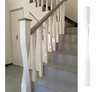 Twist Wood Stair Balusters for Indoor Staircase, Square Decorative Railing Spindles to Enhance Home Décor