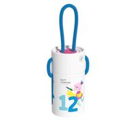 Twistable Crayons, Ergonomic Easy Grip Design, 12 Pieces, No-Sharpen Washable Twist Up, With Colorful Crayon Bucket, Easy Cleanup, For Kids Preschool Classroom Kindergarten Home