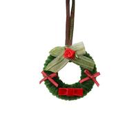 Twistable Wreath A With Bow Its Functional Design Makes It An Excellent Supplement To Your Holiday Decorations. Christmas Centerpiece Decorations (Green, 8x3.5x2.5cm)