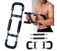 Twiste-r Arm Trainer - Adjustable Chest Exerciser for Men, U-Shape Fitness Chest Expander and Arm Exerciser, Upper Body Strength Workout Equipment for Beginner Shape The Perfect Body (Black Blue)