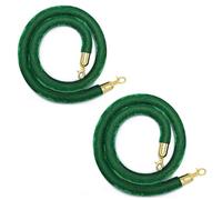 Twisted Barrier Rope for Post, Crowd Control, for Queue Posts with Polished Carabiners, 1/1.5/2/2.5/3 M, 3.2cm (Green, 2m)