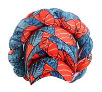 Twisted Braided Head Scarf Hair Styling Accessory African Themed Flower Print Turban Hat For Parties And Music Festivals