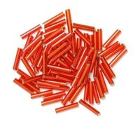 Twisted Bugle Beads Glass 7mm 9mm Jewellery Craft 16 Style Buy 1 Or 2 Packs 979D, Long Bugle Beads 9MM RED, 1 Pack