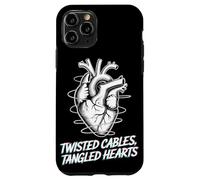 Twisted Cables Tangled Hearts Punk Rock Music Case for iPhone 11 Pro