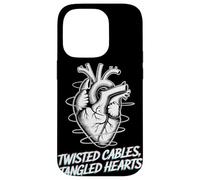Twisted Cables Tangled Hearts Punk Rock Music Case for iPhone 14 Pro