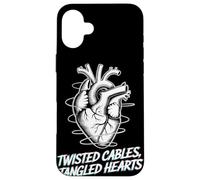 Twisted Cables Tangled Hearts Punk Rock Music Case for iPhone 16 Plus