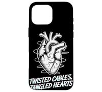 Twisted Cables Tangled Hearts Punk Rock Music Case for iPhone 16 Pro Max