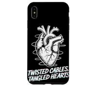Twisted Cables Tangled Hearts Punk Rock Music Case for iPhone XS Max