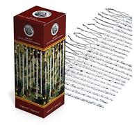 Twisted Clear Glass Icicle Christmas Ornaments - Set of 24 Icicles - Perfect for White or Silver Crystal Winter Frost Look