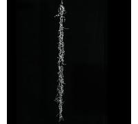 Twisted Clear Glass Icicle Ornaments, for Christmas Tree Decoration and Holiday Celebrations (Transparent)