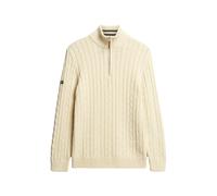 Twisted cotton trucker sweater Superdry Preppy Beige M