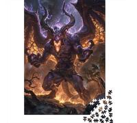 Twisted Demon Fury Jigsaw Puzzle for Adults, 1000 Pieces, 38x26cm/1000pcs, Quiet Home Activity, Relaxing Indoor Time And Puzzle Lovers