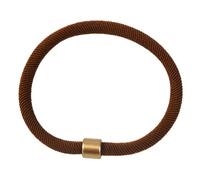 Twisted Elastic for Hair with Light Brown Minimalist Gold Tip