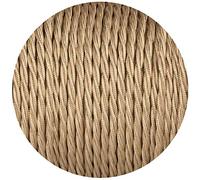 5 Meter Vintage 2 Core Twisted Electric Cable Fabric Covered Wire Italian Braided 0.75 mm Electrical Cable Flexible Wire for Lighting Other Appliances