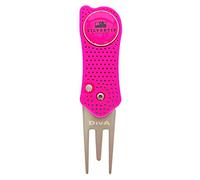 Twisted Frog DivA Aero ST Auto-Open Golf Divot Repair Tool and Ball Marker - Pink