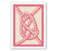 Twisted Geometry Geometric Framed Wall Art Print A2 (59.4×42cm) White, Wall Decor for Living Room, Bedroom, Office & Home, Ready to Hang, Art Gift
