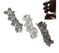 Twisted Hair Wire Pony Hairwire - Elegant Pearl Telephone Wire Elastic Hair Bands Spiral Braided Hair Ties for Women Daily Party Wedding Hairstyles 3/6 pcs (3Pcs)