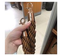 Twisted Hemp Rope Queue Control Stanchion Ropes 2ft Barrier Rope with Hooks Ideal for Crowd Management Queue Line Divider Safe and Stylish Event Accessory