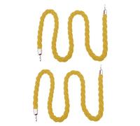 Twisted Hemp Rope Stanchion Queue Barrier - Silver Queue Rope for Crowd Control, 1/1.5/2/2.5/3m, Braided Hemp Line for Visitor Guidance, Unique Design