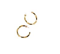 Twisted Hoop Earrings Women 24 Colours Doré TU