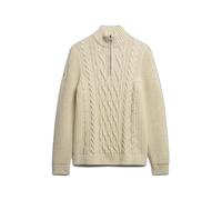 Twisted jumper with a funnel neck Superdry Jacob Beige 2XL