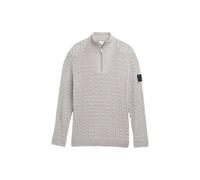 Twisted Knit High Collar Pullover Tom Tailor Gris S