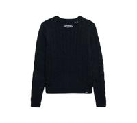 Twisted knit jumper for women Superdry Essentials SD&CO Bleu L