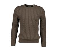Twisted knit jumper Gant Classic Marron S