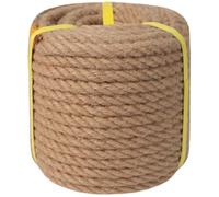 Twisted Manila Rope (1/2 in x 100 ft) Jute Rope Natural Hemp Rope for Crafting, Cat Scratching Post, DIY Projects