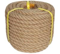 Twisted Manila Rope (3/4 in x 50 ft) Natural Jute Rope Thick Hemp Rope for Nautical, Swing Bed, Railing, Decorating