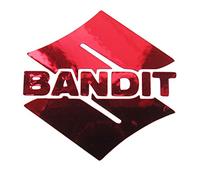 twisted melon Bandit S red chrome Motorcycle decals stickers graphics x 2 pieces