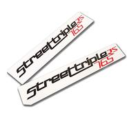 Twisted Melon Triumph Street triple 765 RS clear vinyl graphics decals stickers x 2 black red 765rs