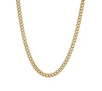 TWISTED PENDANT Cuban Link Chain Necklace (Gold, 5mm - 24 Inches)