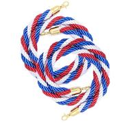 Twisted Queue Barrier Rope - 2 Pcs Thick 2.1m/7ft Crowd Control Queue Line Divider for Events Parties and Public Spaces