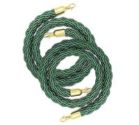 Twisted Queue Barrier Rope 2Pcs Thick Line Divider 1.5m/5ft Crowd Control Queueing Rope for Event Party Restaurant and Trade Shows