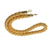 Twisted Queue Barrier Rope, Stanchion Queue Barrier Rope Crowd Control Ropes Grand Opening Nylon Hemp Rope(Yellow)